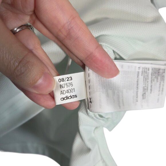 NWT adidas x Malbon Golf Polo Shirt in Crystal Jade - Picture 10 of 10